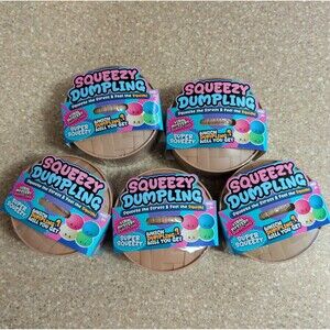 Super Squeezy Squishy Viral Mystery Dumpling  - NEW SEALED Set of 5